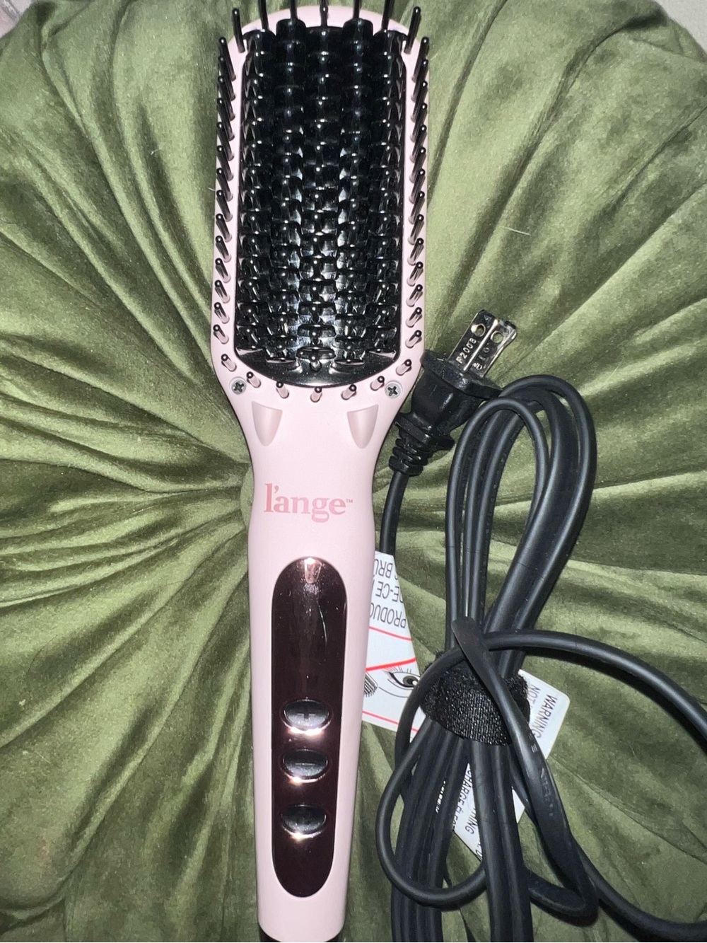 l'ange Pink Heated Straightening Brush - Excellent Condition